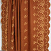 European scallop-edge embroidered flannel - cinnamon *VERY LIMITED*