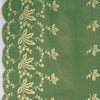 European scallop-edge embroidered flannel - basil *VERY LIMITED*