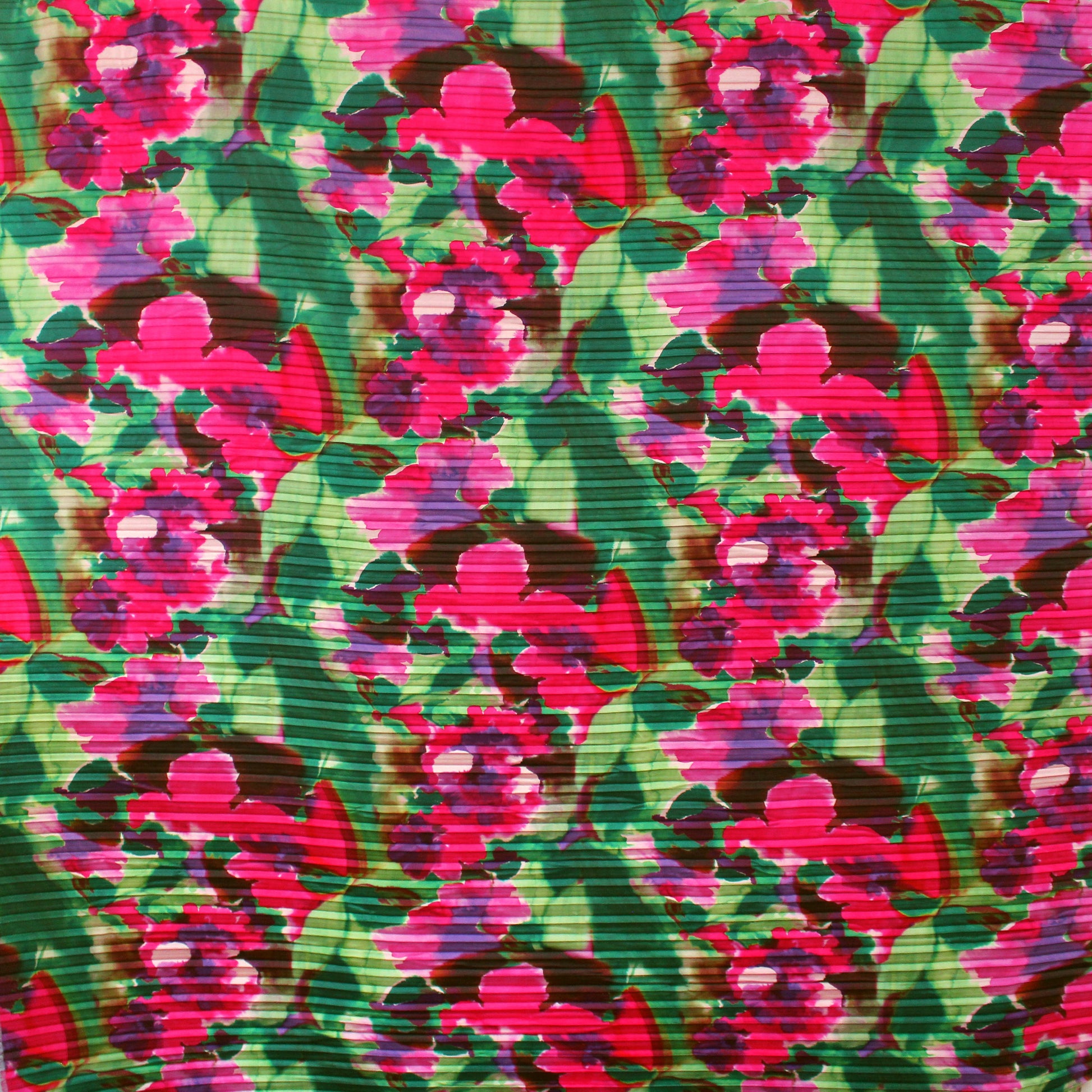 Dutch abstract floral plisse - berry/mistletoe