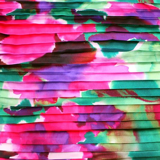 Dutch abstract floral plisse - berry/mistletoe