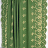 European scallop-edge embroidered flannel - basil *VERY LIMITED*