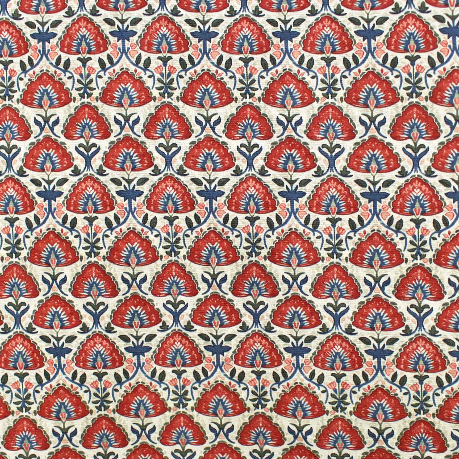 Dutch 'Cotswold floral' cotton poplin - currant