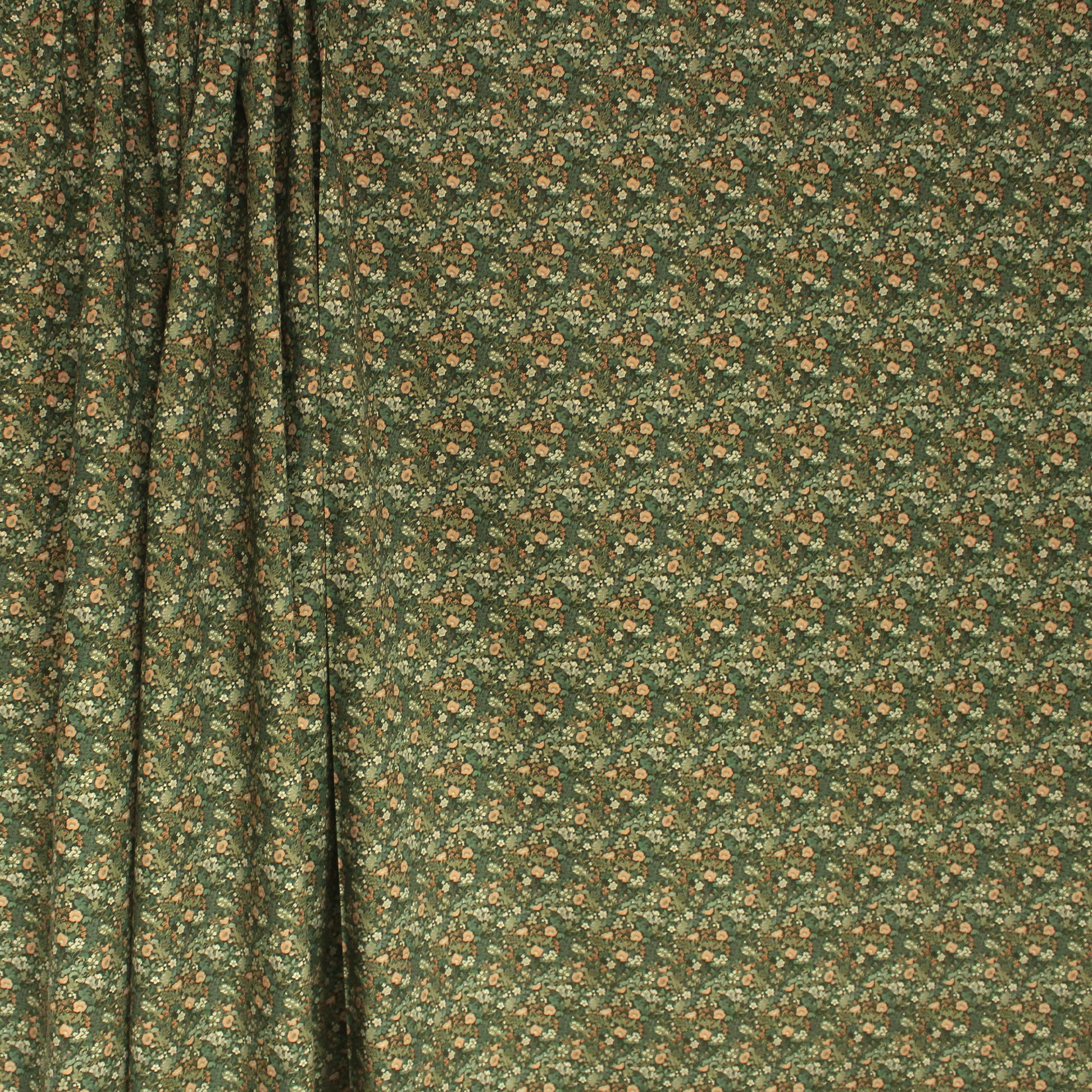 Dutch 'Cotswold floral' cotton poplin - sage