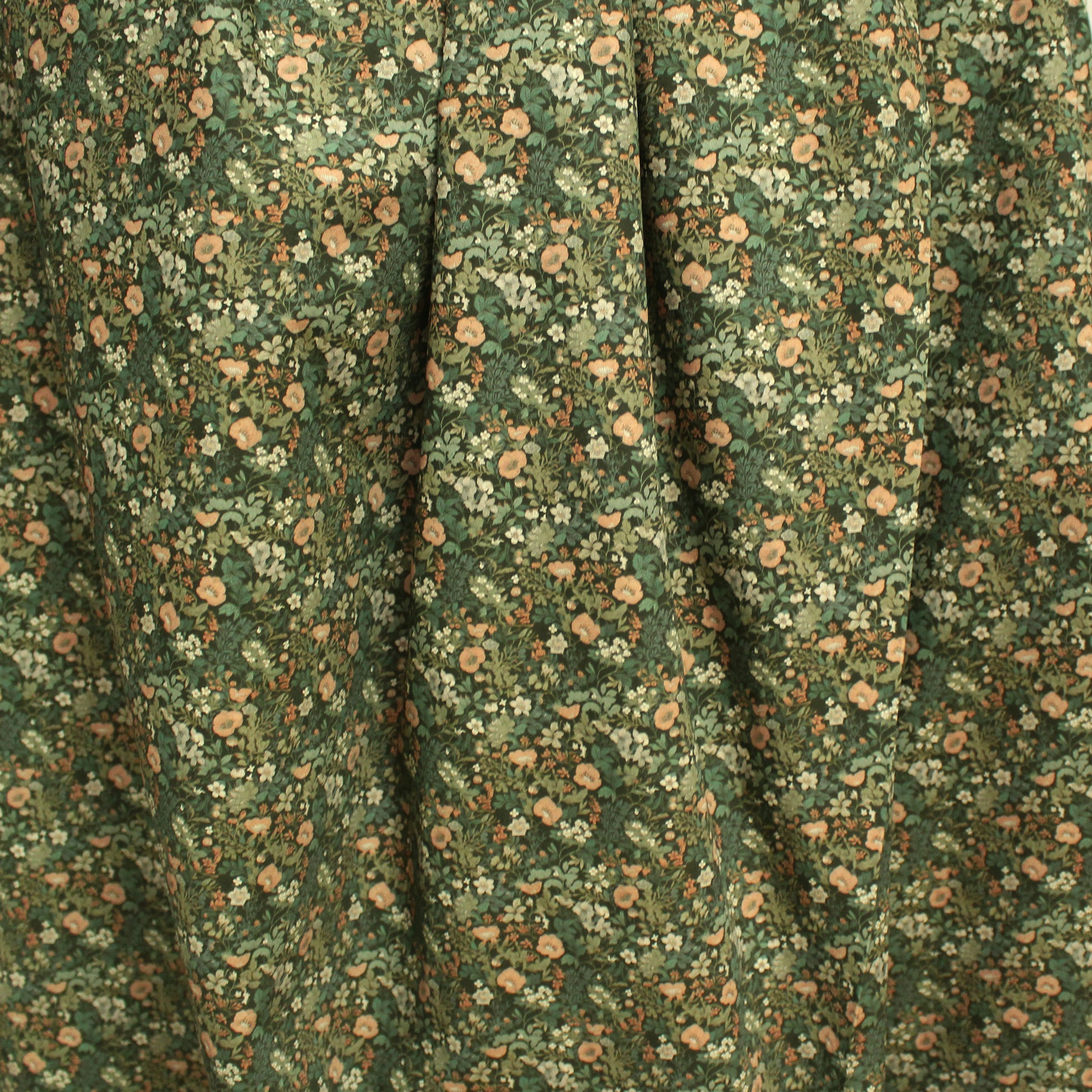 Dutch 'Cotswold floral' cotton poplin - sage