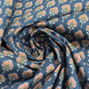 Dutch 'Cotswold floral' cotton poplin - loch blue