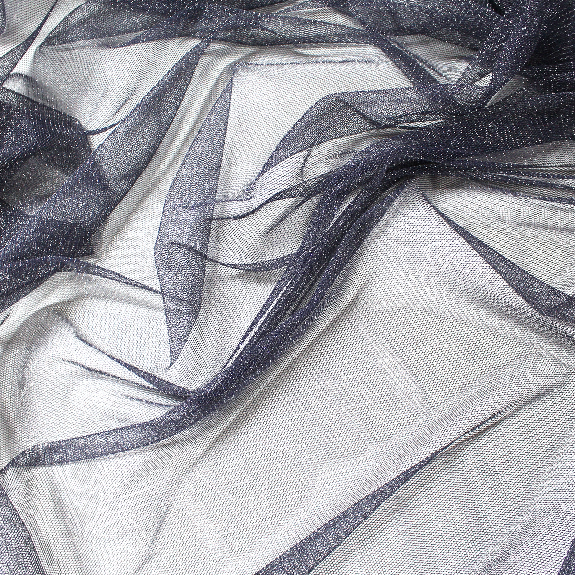 metallic semi-sheer 'twinkle mesh' - night sky