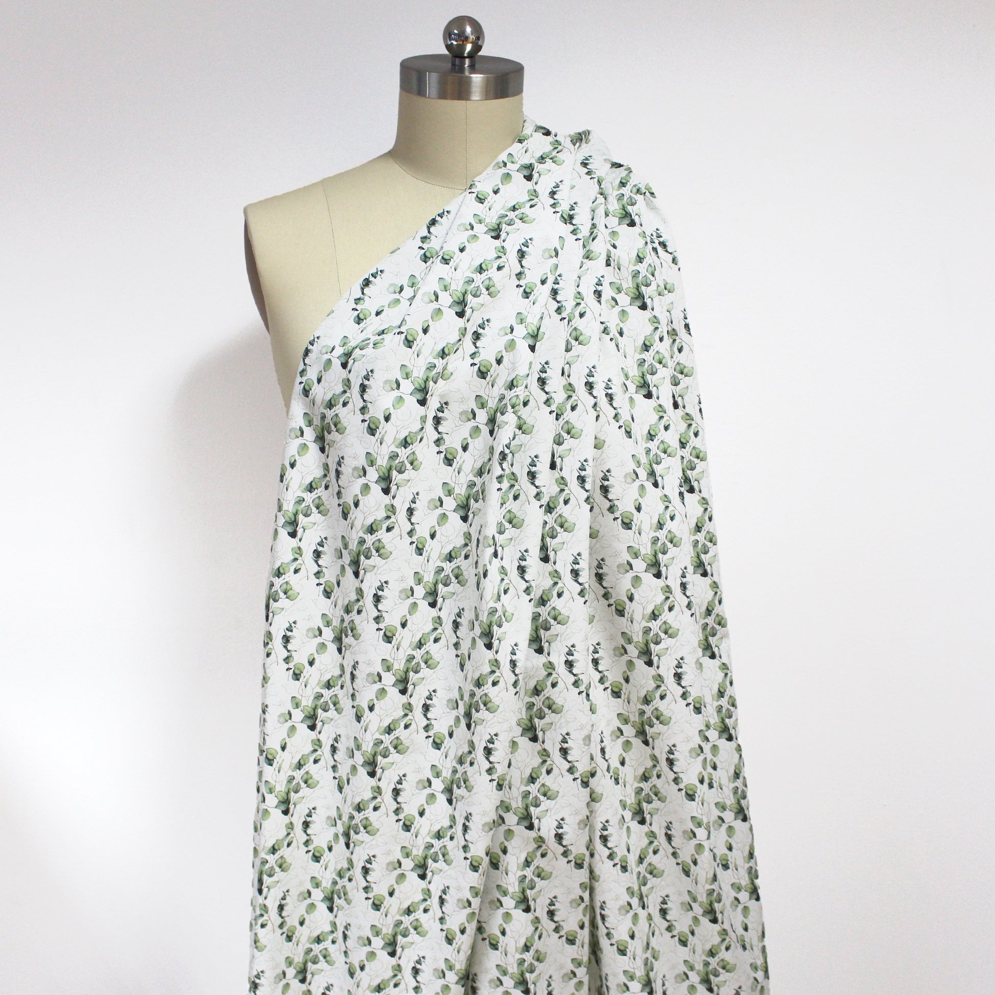 Dutch 'pressed leaves' cotton poplin