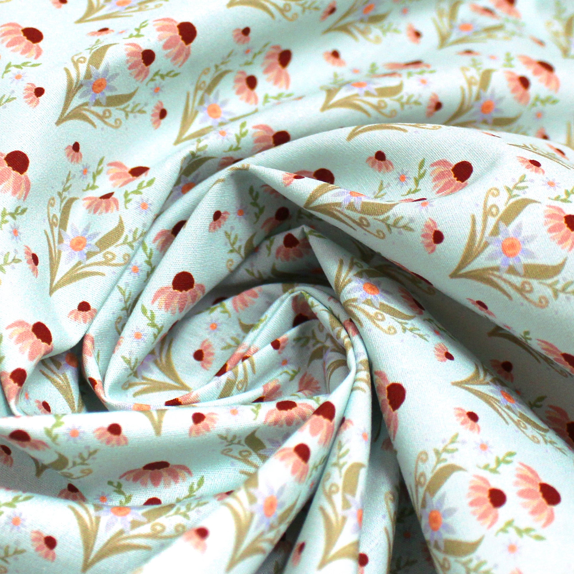 Dutch 'spring dream' cotton poplin - cloud