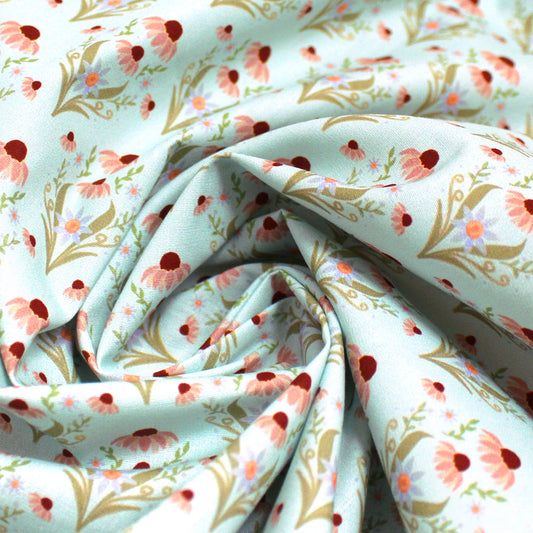 Dutch 'spring dream' cotton poplin - cloud