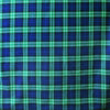 100% cotton mid-weight flannel - blue/green