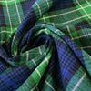 100% cotton mid-weight flannel - blue/green