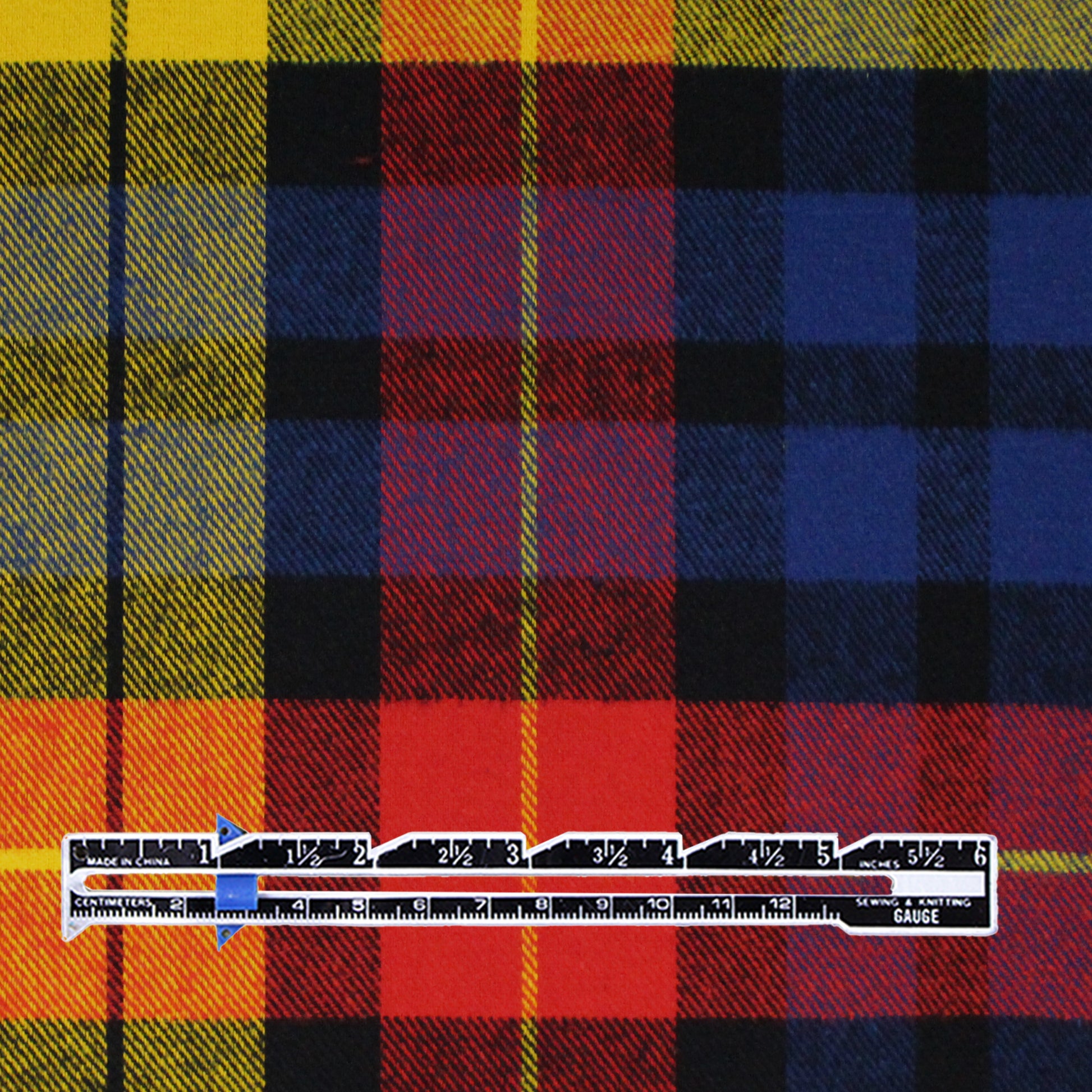 'principal plaid' 100% cotton mid-weight flannel - multi