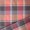 'softweave plaid' mid-weight stretch cotton twill - rosewood
