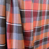 'softweave plaid' mid-weight stretch cotton twill - rosewood