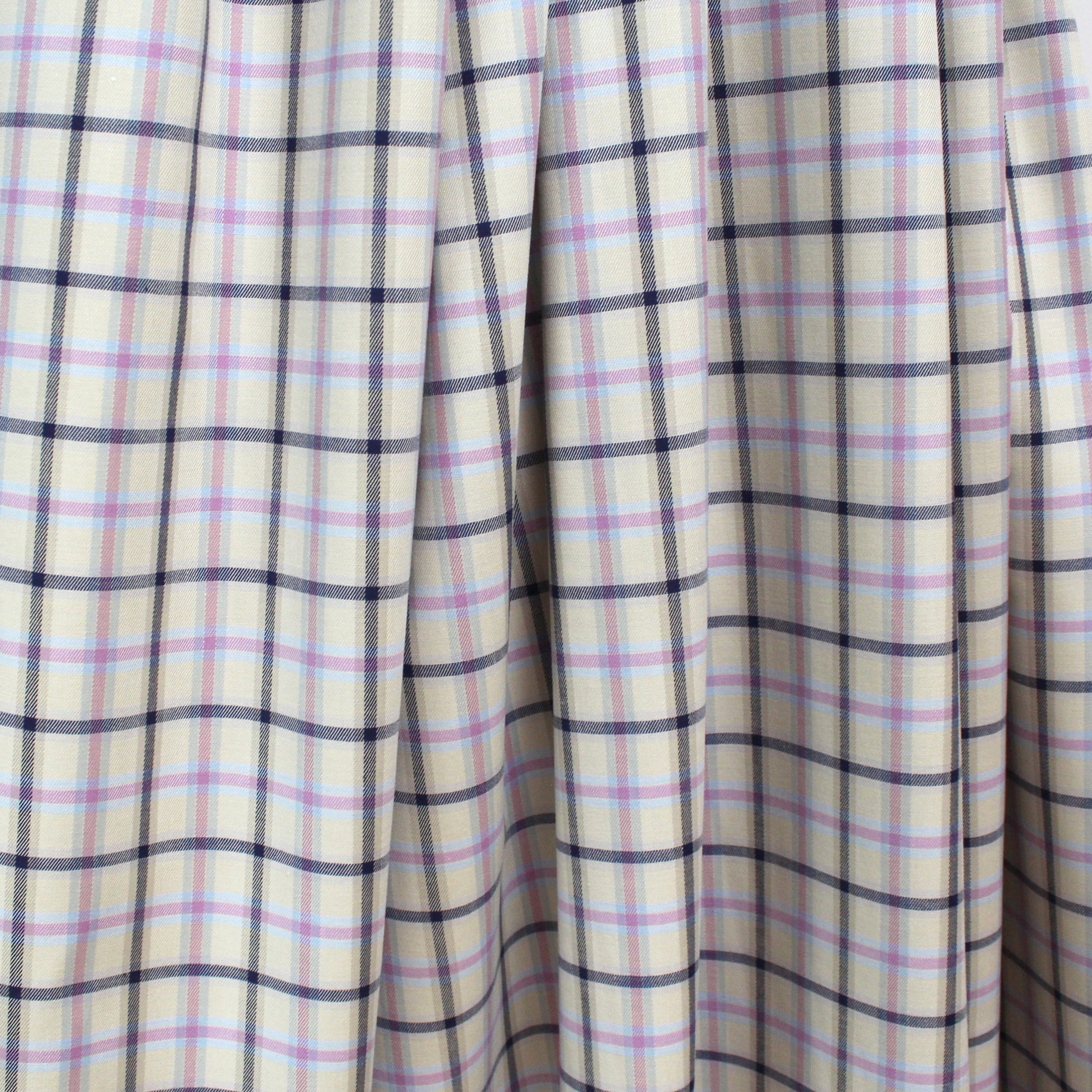 'softweave plaid' 100% cotton mid-weight woven - ecru