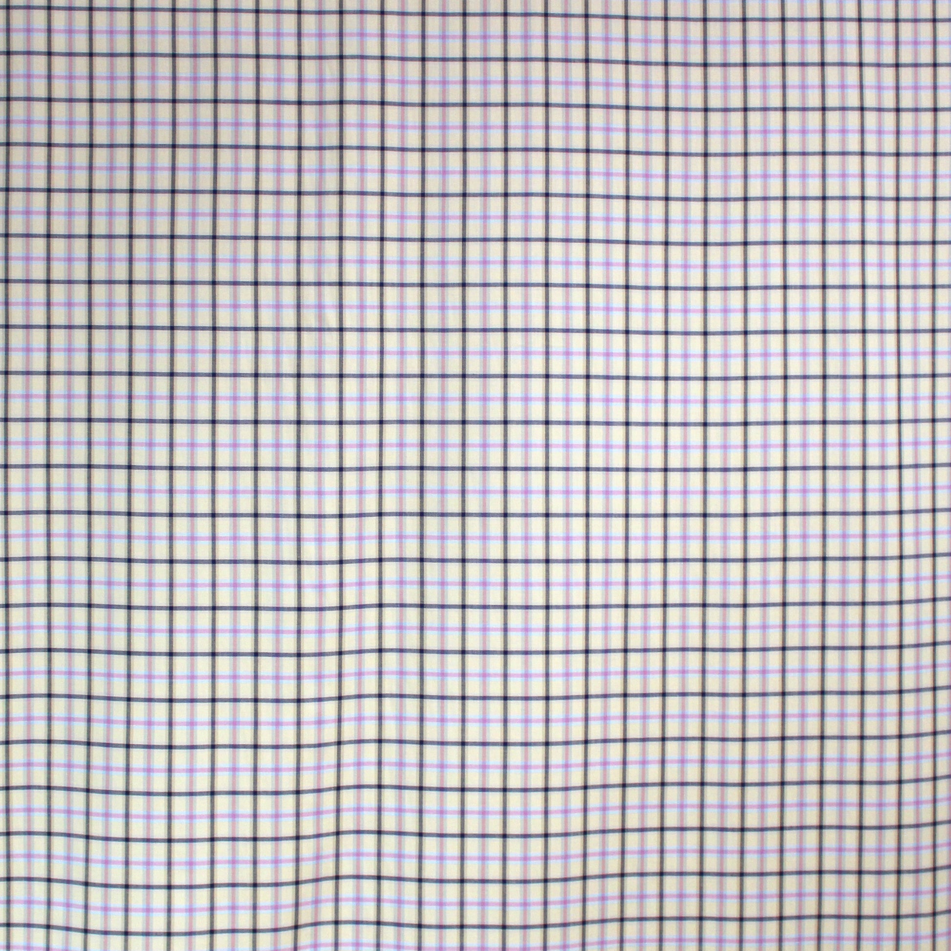 'softweave plaid' 100% cotton mid-weight woven - ecru