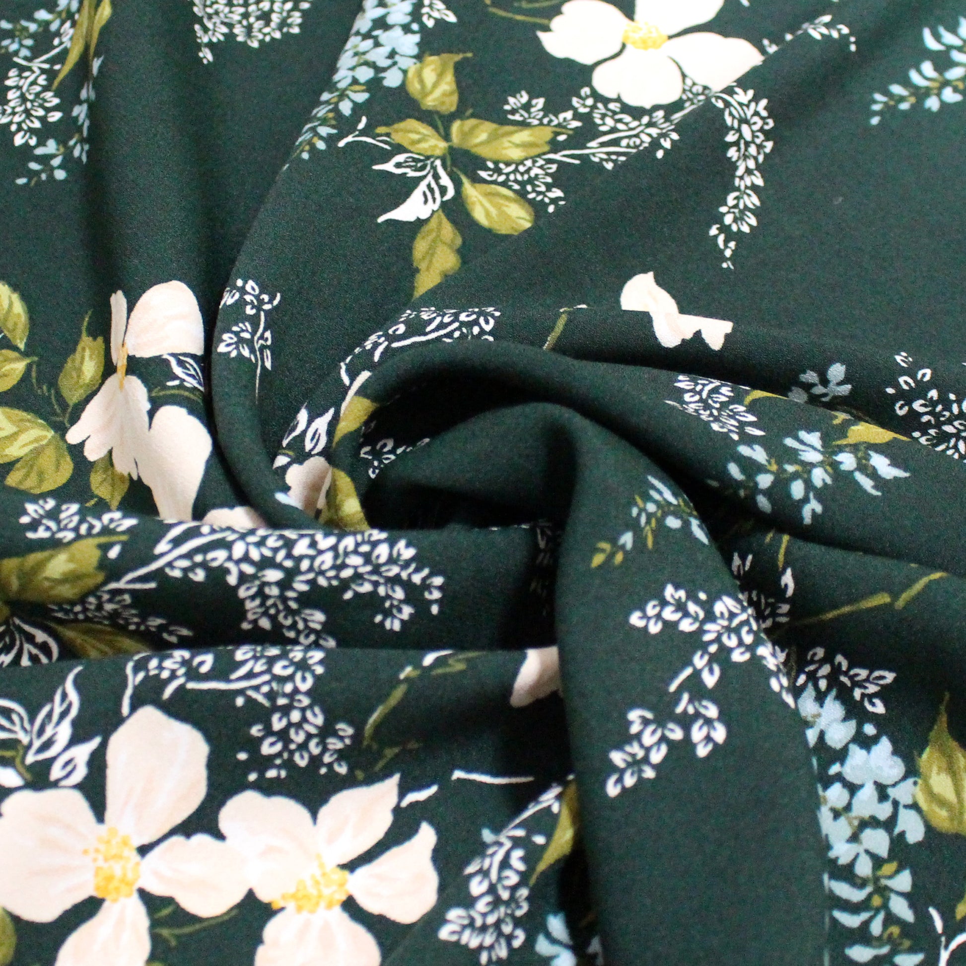 Ref0rmation 'flora verde' viscose crepe woven