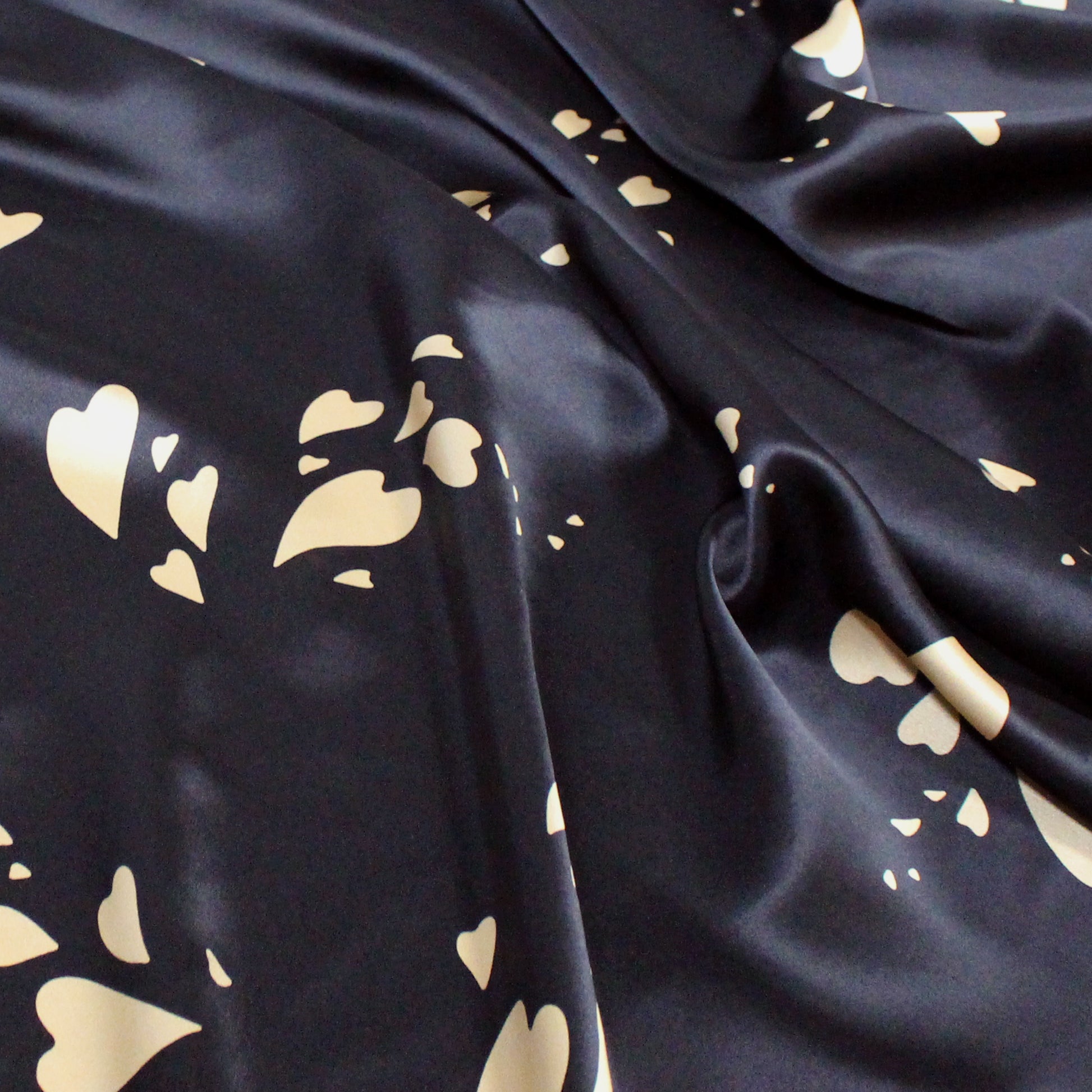 Ref0rmation 'champagne hearts' silk charmeuse