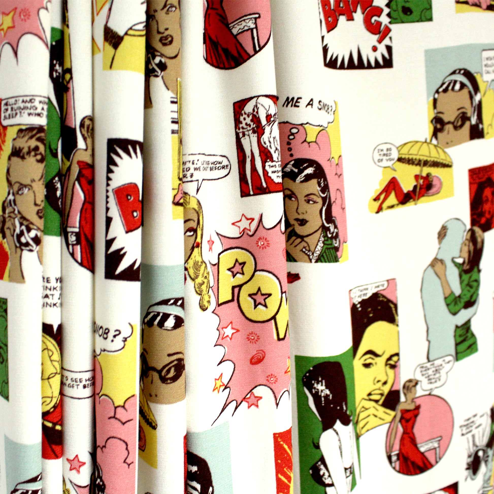 Ref0rmation 'vintage comic' viscose crepe woven