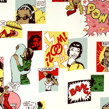 Ref0rmation 'vintage comic' viscose crepe woven