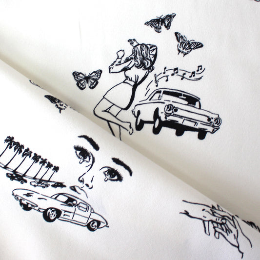 Ref0rmation 'malibu breeze' viscose crepe woven