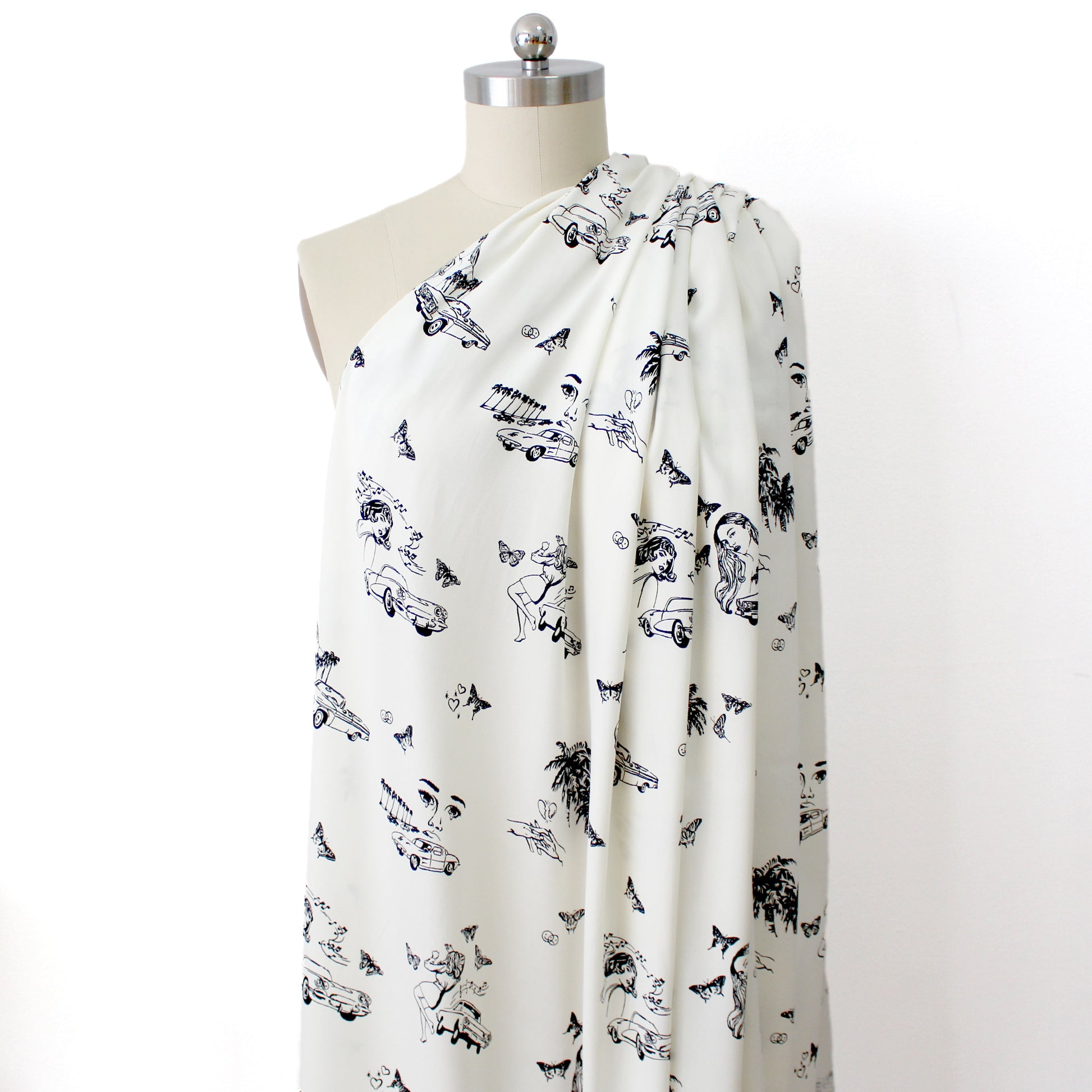 Ref0rmation 'malibu breeze' viscose crepe woven