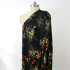 Ref0rmation 'besse' viscose crepe woven - black/persimmon