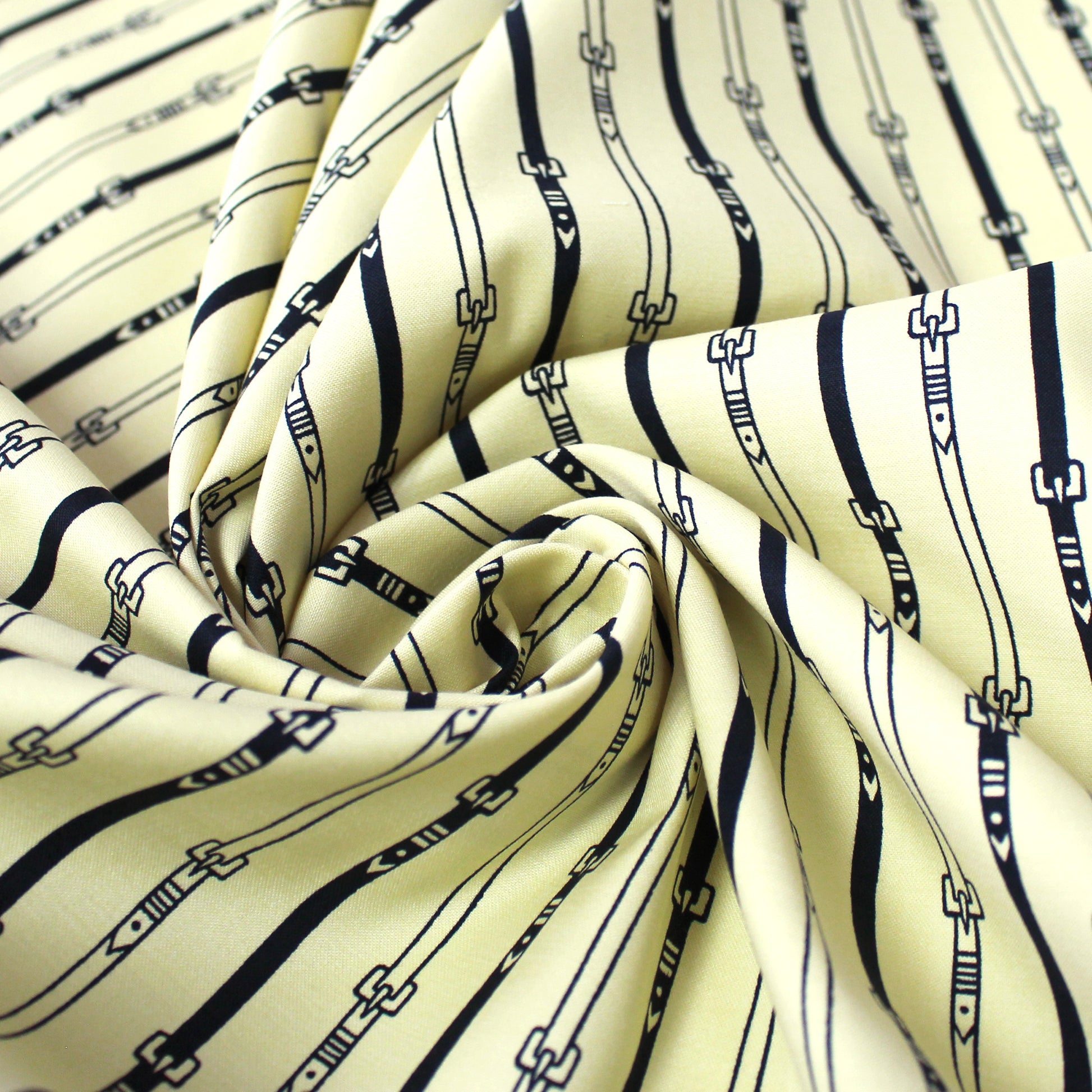 Ref0rmation 'buckle' striped organic cotton stretch woven