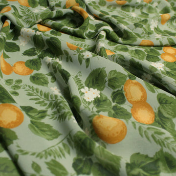 Ref0rmation 'orange grove' viscose georgette