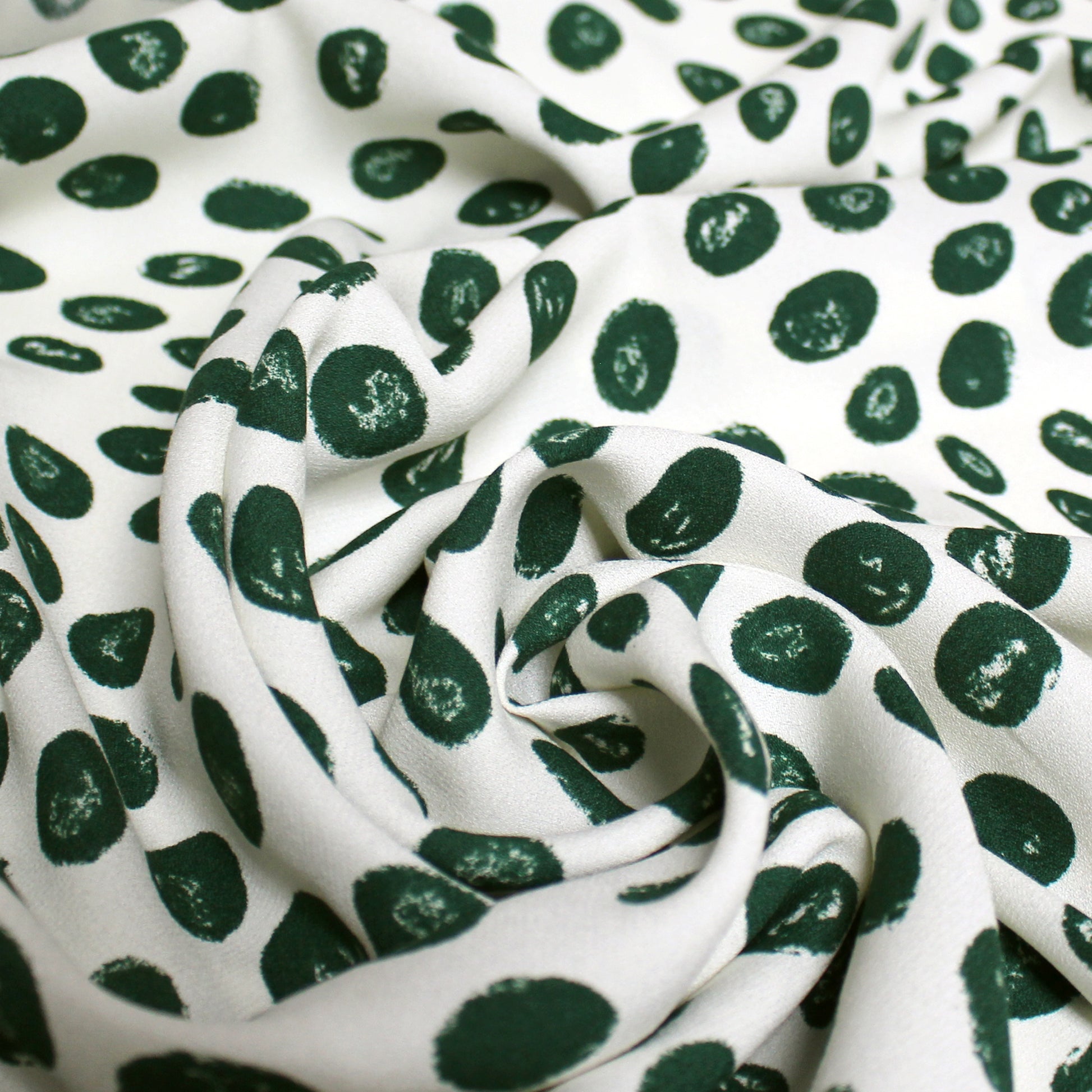 Ref0rmation green dot viscose crepe woven