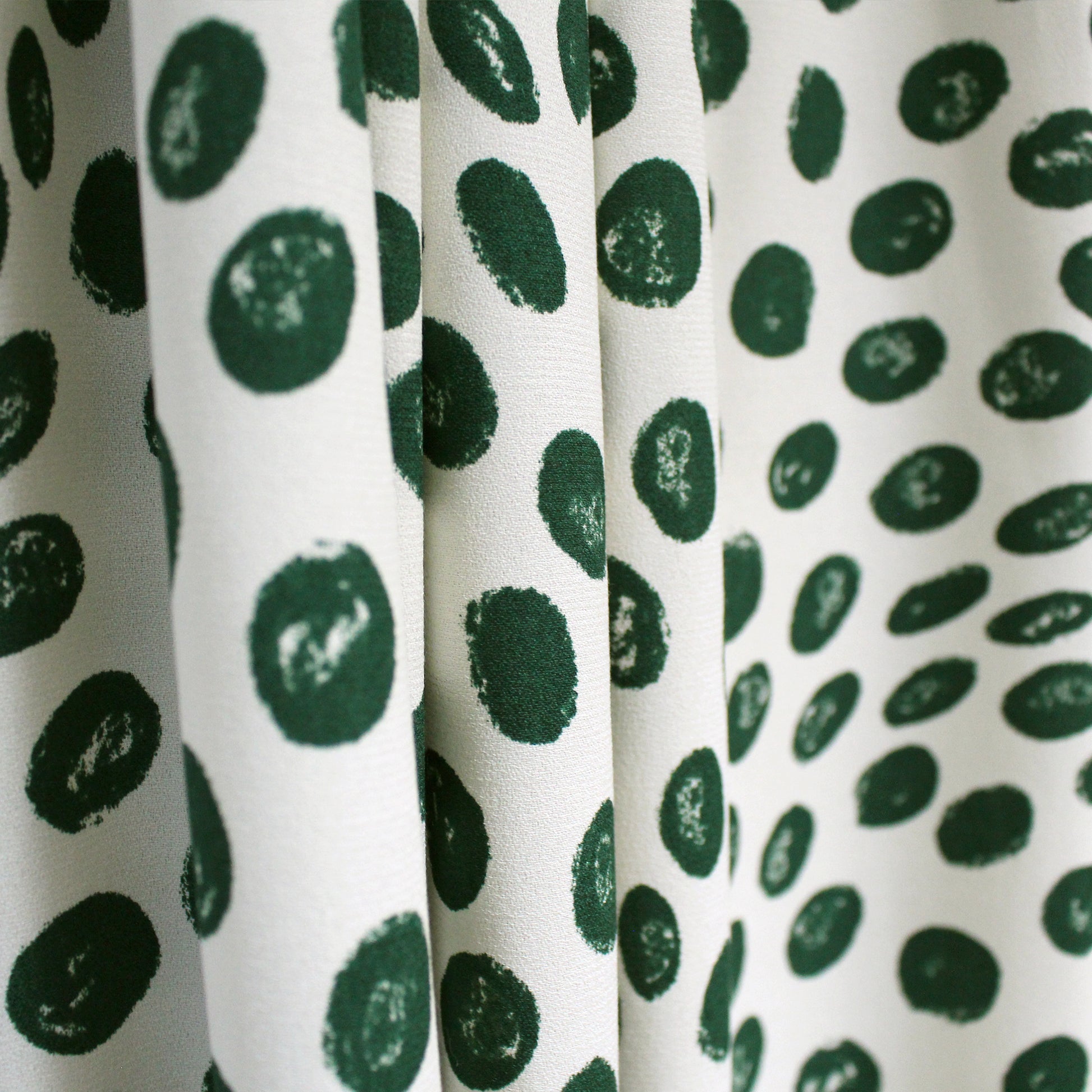 Ref0rmation green dot viscose crepe woven