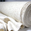 Italian 'warm speckle' boiled wool coating - winter white