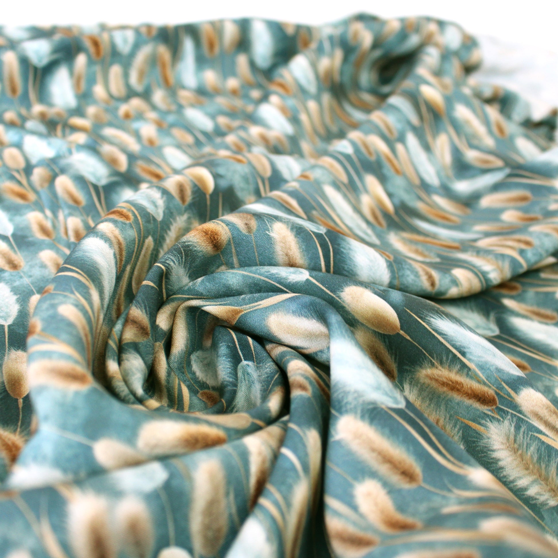 'cat tails' drapey viscose woven