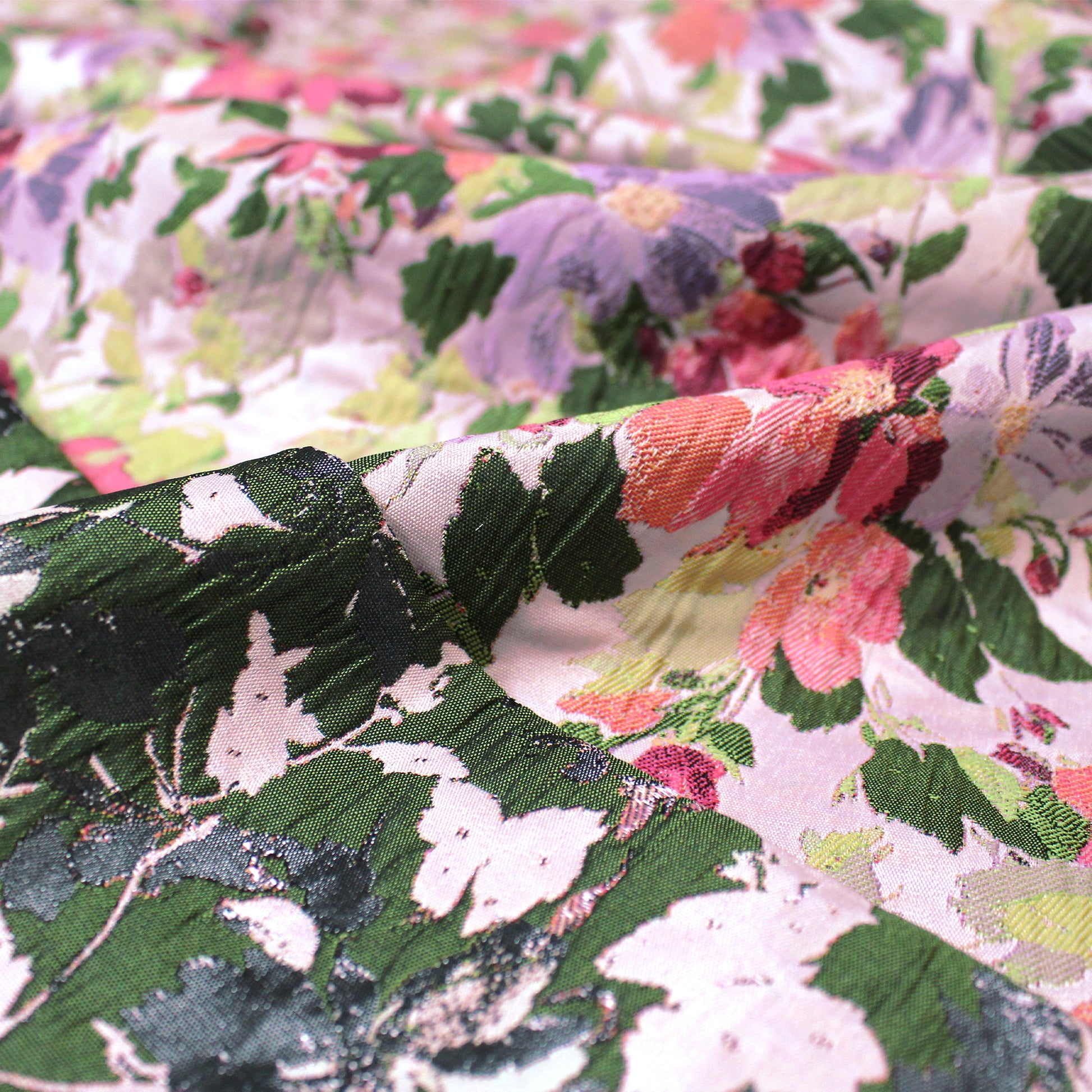 'spring awakening' woven brocade - lilac