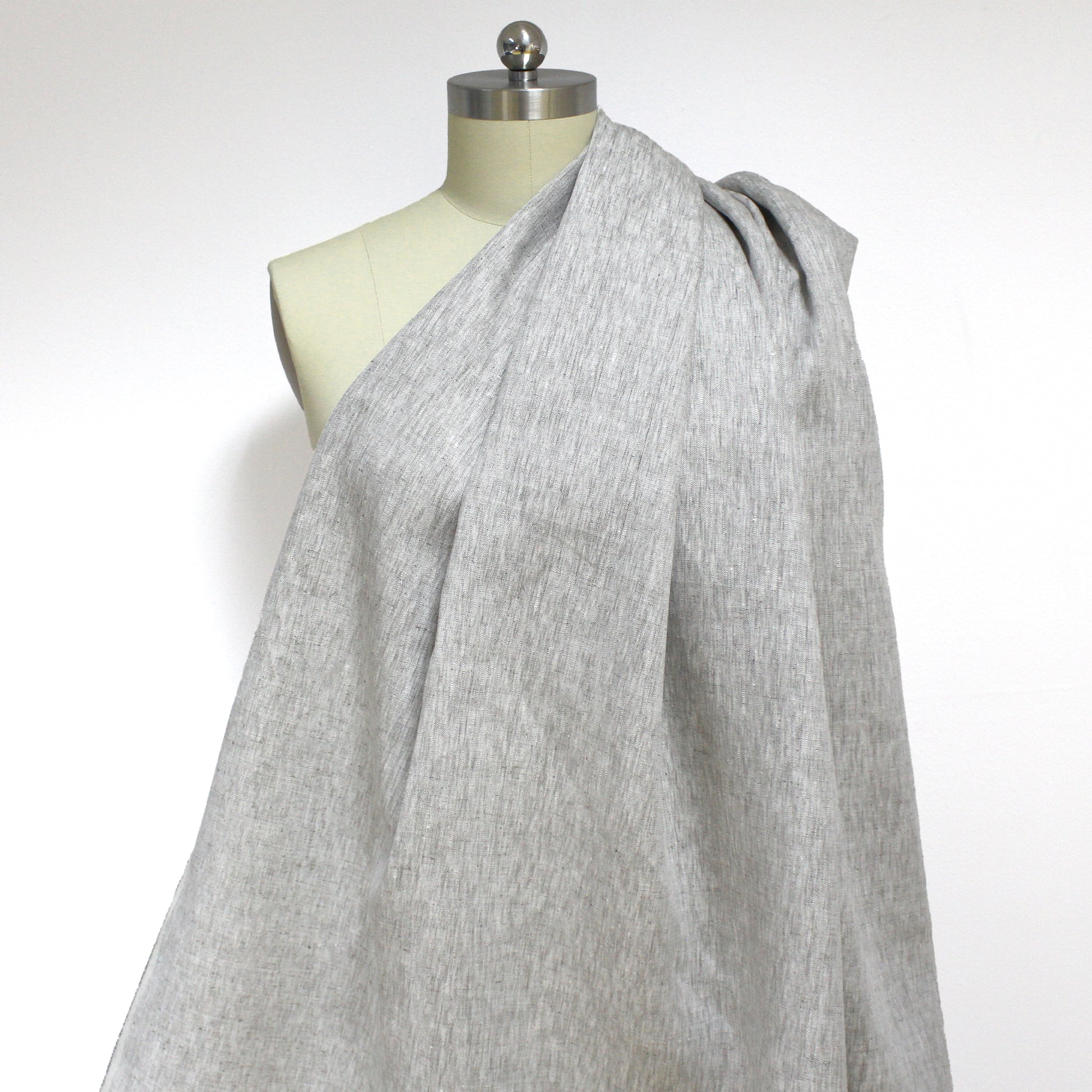 European mid-weight cross dye linen - cobblestone