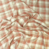 European 'clay check' linen woven