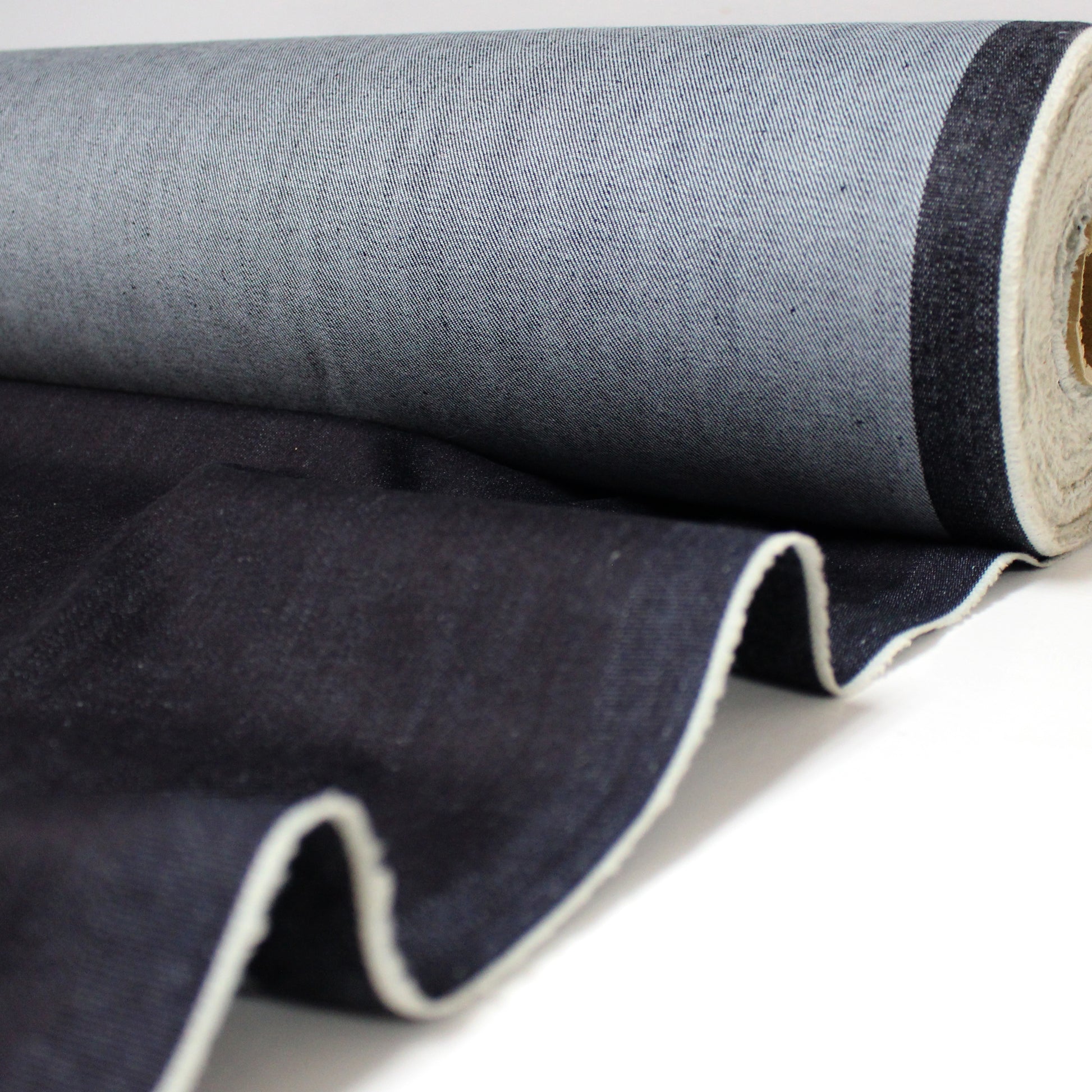 mid-weight stretch denim - ultra dark indigo