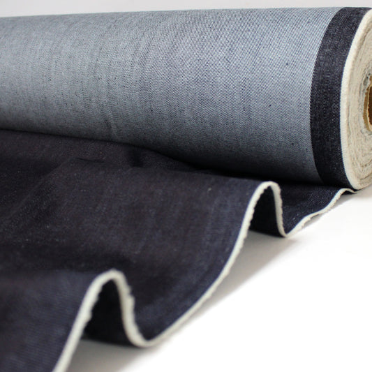 mid-weight stretch denim - ultra dark indigo