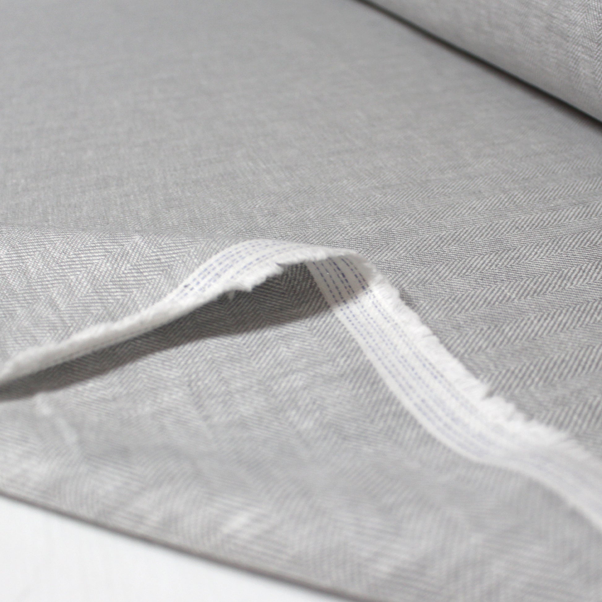 European cotton/linen herringbone woven