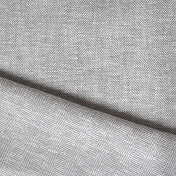 European cotton/linen herringbone woven