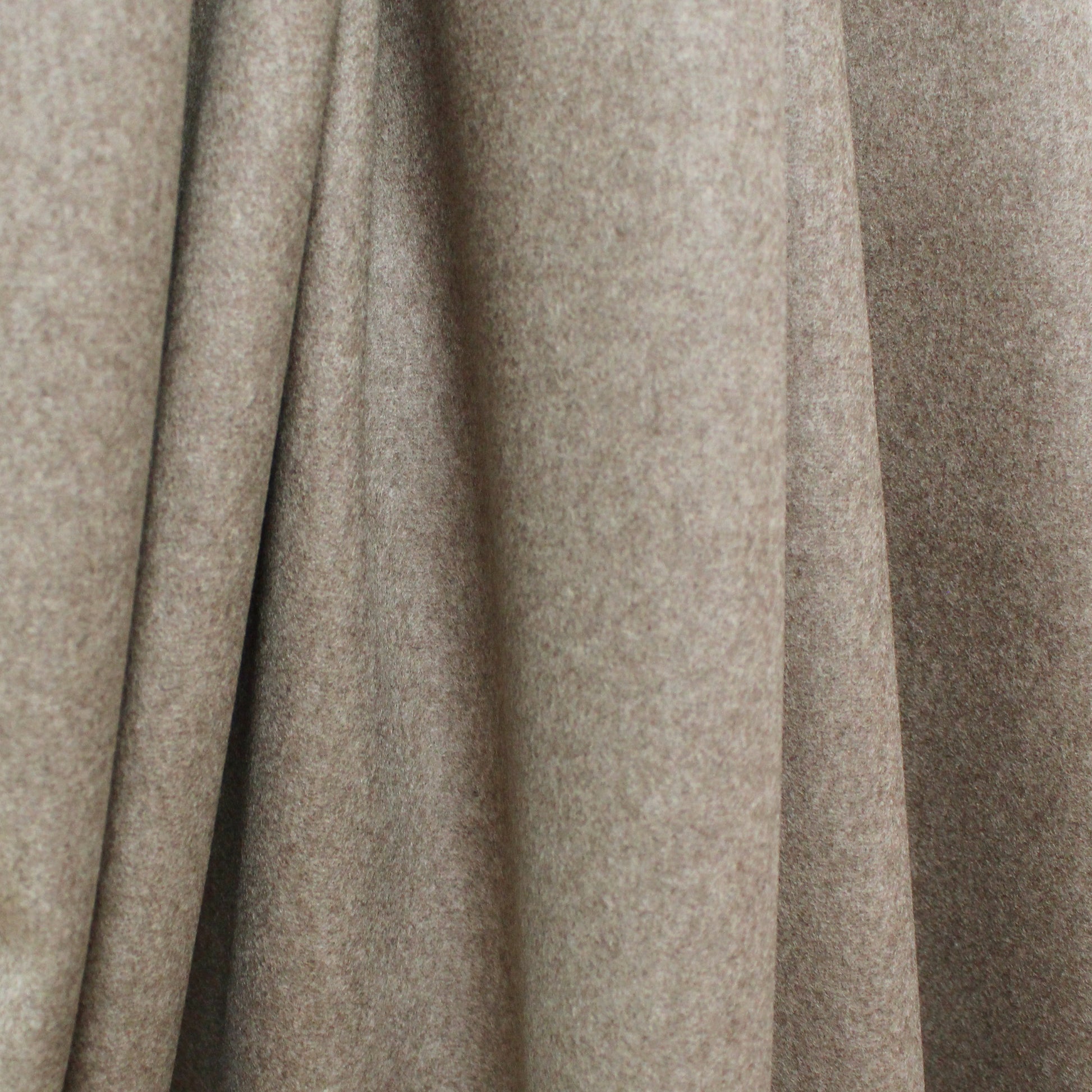 Italian all-wool melton coating - chinchilla