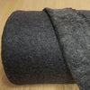 Italian luxury wool blend knit coating - charcoal