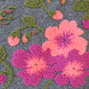 Italian floral boiled wool blend knit - mauve *limited yardage*