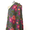 Italian floral boiled wool blend knit - mauve *limited yardage*