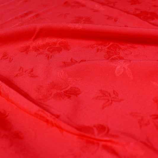 'embossed floral' viscose dobby woven - grenadine