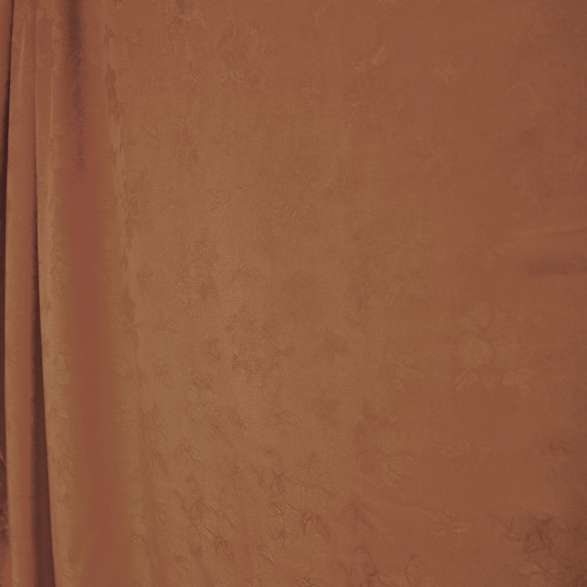 'embossed floral' viscose dobby woven - cacao