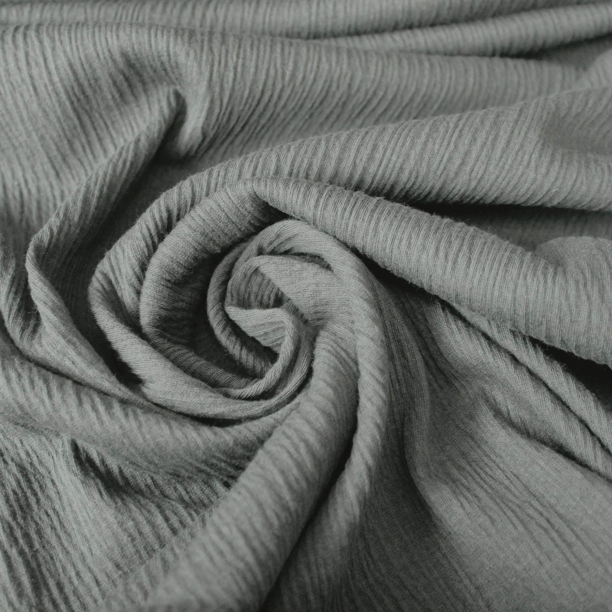 'crinkle cotton' dressweight seersucker - steel