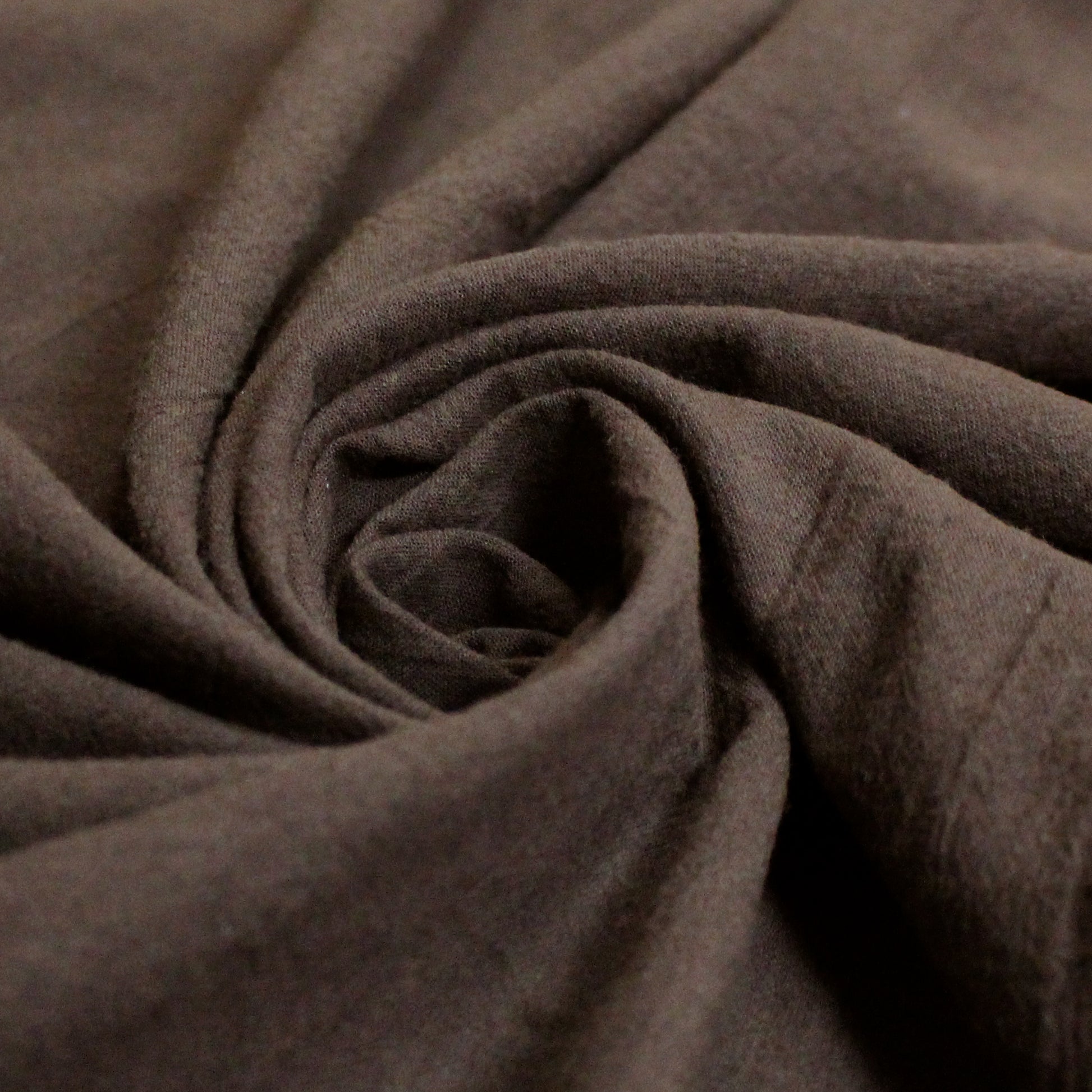 European cotton gauze - chocolate