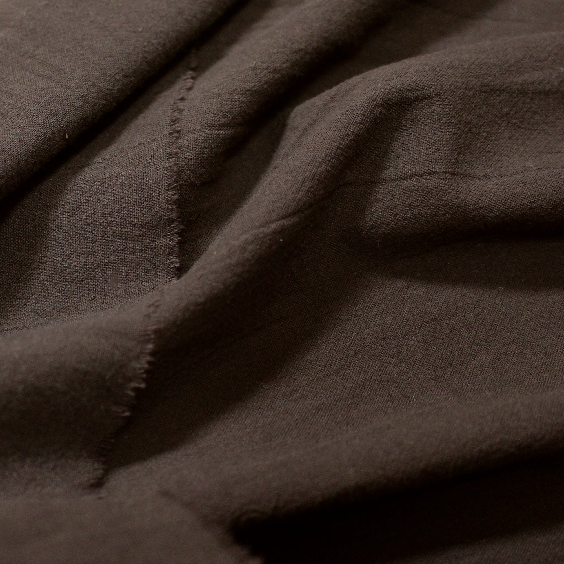 European cotton gauze - chocolate