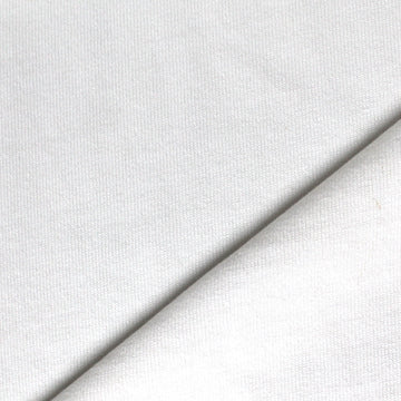 'urban luxury' mid-weight cotton knit - white *minor flaw*